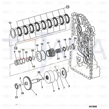 JCB Part No.# 04/600172, Ring retaining - JCB Spare Parts