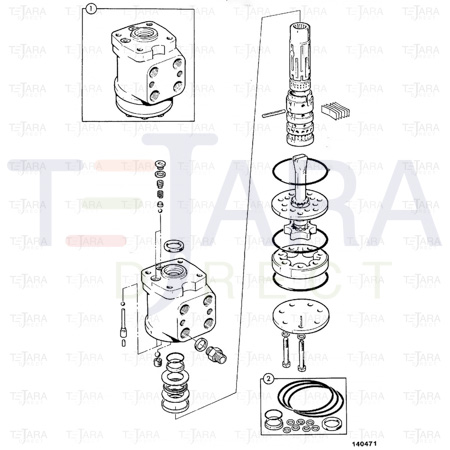 JCB Part No.# 35/411700, Valve steer with anti-shock - JCB Spare Parts
