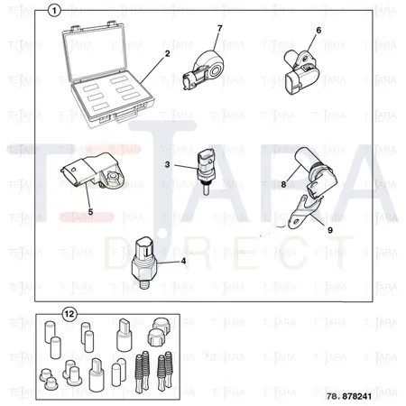 JCB Part No.# 320/09524, POSITION SENSOR - CAM(25378903-11) - JCB Spare Parts