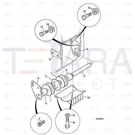 JCB Part No.# 158/30467, OUTER ROLLER - JCB Spare Parts