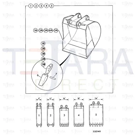 JCB Part No.# 980/68209, JCB-ADAPTOR TOOTH - JCB Spare Parts