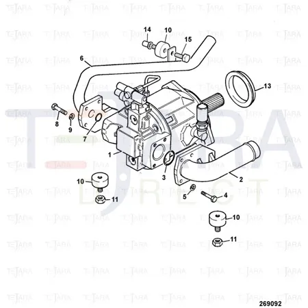 JCB Part No.# 20/602100, Pump variable flow - JCB Spare Parts