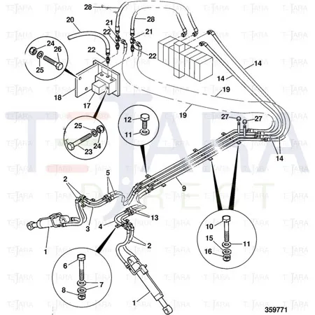 JCB Part No.# 25/220717, VALVE STABILISER I - JCB Spare Parts