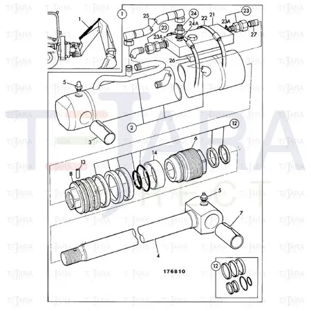 JCB Part No.# 2201/0017, CLIP - WORMDRIVE 120/140mm(KANBAN) - JCB Spare Parts