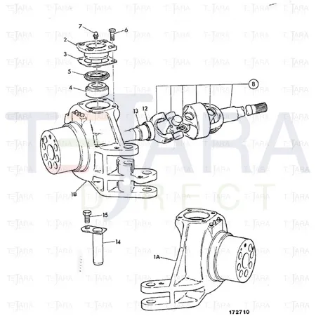 JCB Part No.# 914/87600, DRIVESHAFT BTB 330 I - JCB Spare Parts