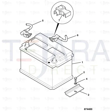 JCB Part No.# 729/10096, WET BATTERY - JCB Spare Parts