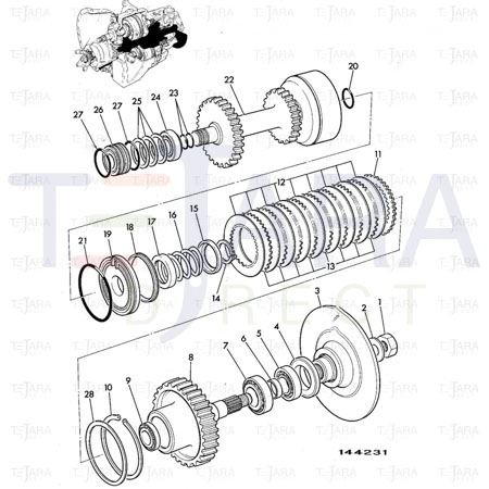 JCB Part No.# 828/00224, O RING 200 824 4470 90 - JCB Spare Parts