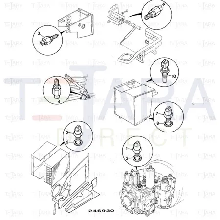 JCB Part No.# 1406/0017, BONDED WASHER - JCB Spare Parts
