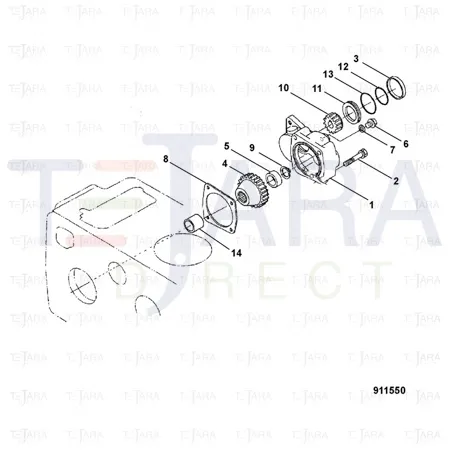 JCB Part No.# 02/601339, Collar - JCB Spare Parts