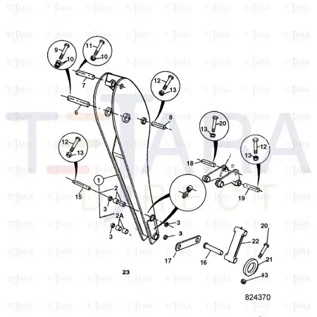 JCB Part No.# 40/301610, Liner Bearing - JCB Spare Parts