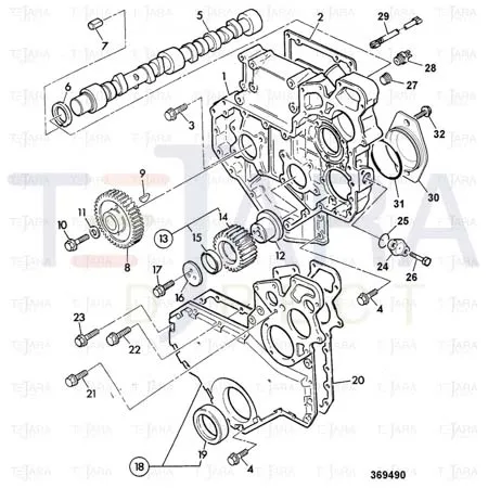 JCB Part No.# 02/202339, Casing - JCB Spare Parts