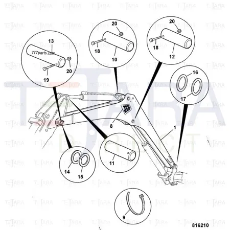 JCB Part No.# 819/00049, SHIM 1.4mm - JCB Spare Parts
