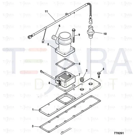 JCB Part No.# 02/911377, GASKET - JCB Spare Parts