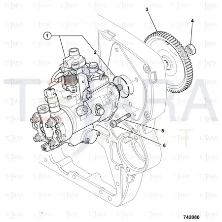 JCB Part No.# 320/06564, NUT.M8x1.25 FLANGED.FIP(KANBAN) - JCB Spare Parts
