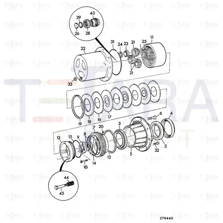 JCB Part No.# 453/26310, ANNULUS RING S.C.M. - JCB Spare Parts