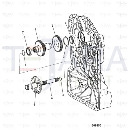 JCB Part No.# 04/600549, PISTON RING - JCB Spare Parts