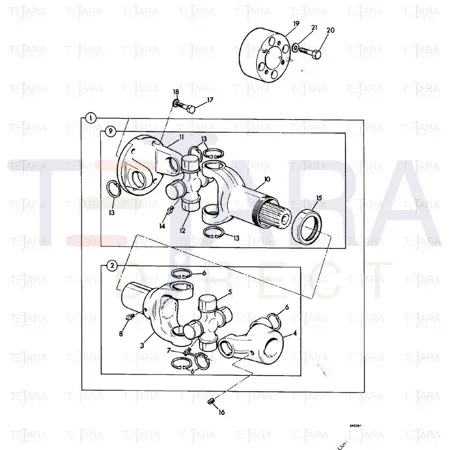 JCB Part No.# 914/35000, SHAFT-PUMP DRIVE - JCB Spare Parts