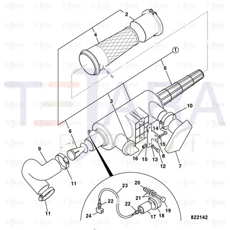 JCB Part No.# 32/925863, COVER ASSY - JCB Spare Parts