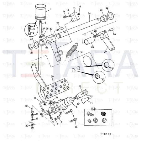 JCB Part No.# 15/904300, BRAKE MASTER CYLINDER - JCB Spare Parts