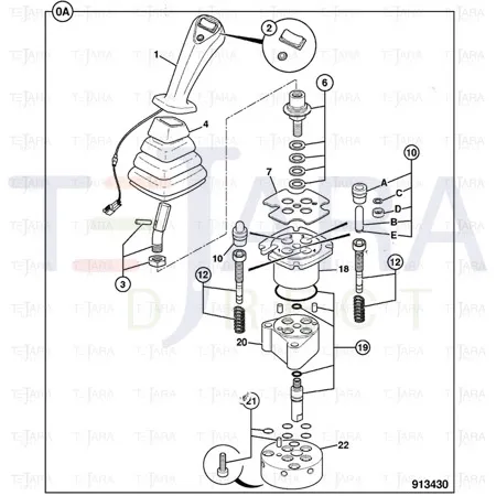 JCB Part No.# 25/220693, KIT FLANGE SEALS - JCB Spare Parts