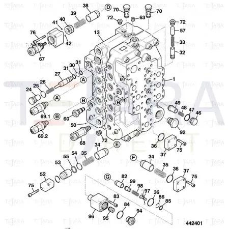 JCB Part No.# 25/221776, O RING - JCB Spare Parts