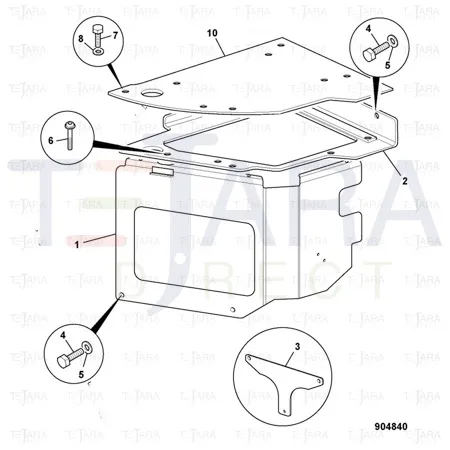 JCB Part No.# 823/10882, PLAIN WASHER M8 BLACK (P392) - JCB Spare Parts