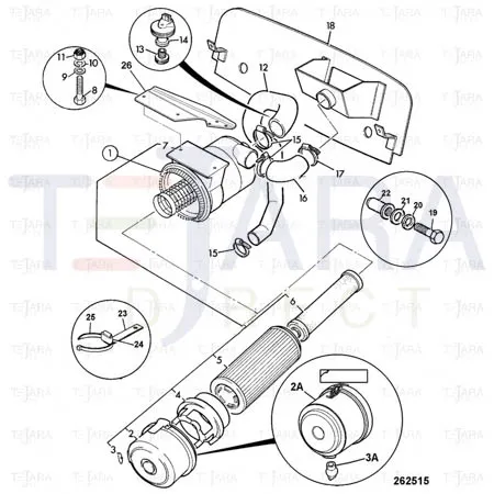 JCB Part No.# 32/920100, AIR CLEANER - JCB Spare Parts