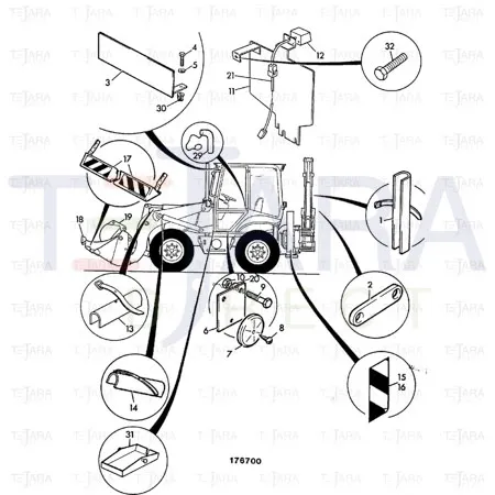 JCB Part No.# 1315/0107Z, SET SCREW M5 x 25 - JCB Spare Parts