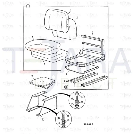 JCB Part No.# 1315/0303Z, SET SCREW M8x16 - JCB Spare Parts