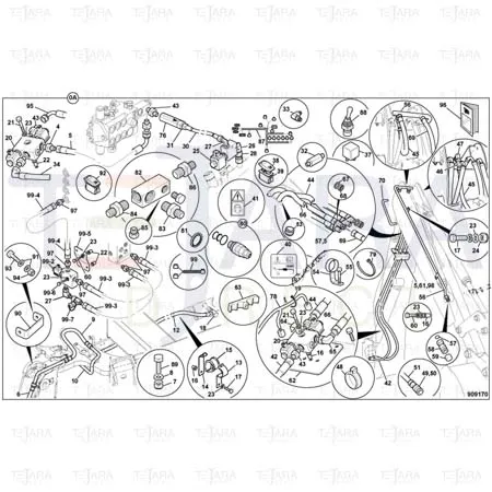 JCB Part No.# 816/90425, ADAPTOR pressure test - JCB Spare Parts