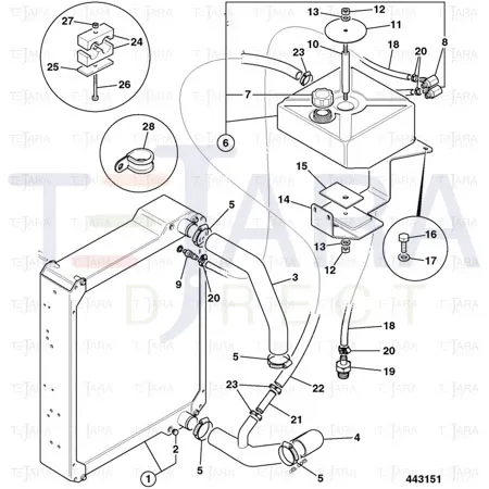 JCB Part No.# 32/925219, VENT ELBOW - JCB Spare Parts