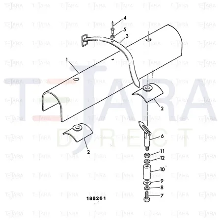 JCB Part No.# 259/80601, ANTILUCE FASTENER - JCB Spare Parts