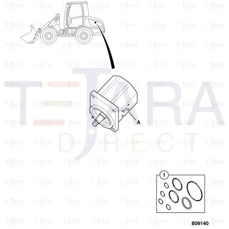 JCB Part No.# 20/925722, Kit-Seal Viton - JCB Spare Parts