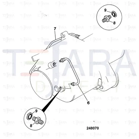 JCB Part No.# 1603/0003, ADAPTOR - JCB Spare Parts