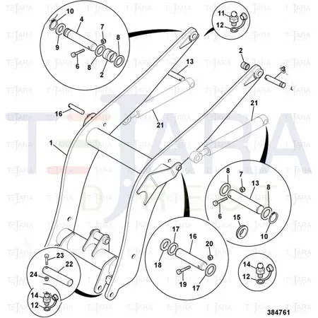 JCB Part No.# 819/00097, SPACER 51X80X6MM - JCB Spare Parts