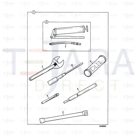 JCB Part No.# 825/99928, WRENCH - JCB Spare Parts