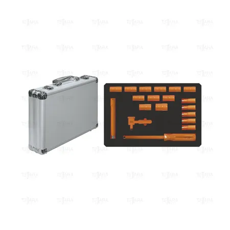 SET OF 19 PCS - SOCKETS 1/4" (4-14 MM) 1000 V - EGA Master