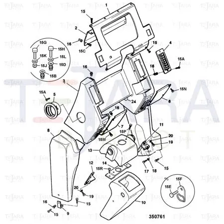 JCB Part No.# 1430/1104, SCREW NO6X3/4 - JCB Spare Parts