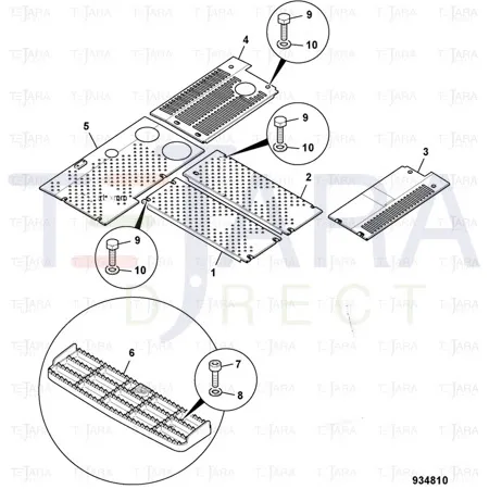 JCB Part No.# 331/48582, STEP TREAD 616x180 - JCB Spare Parts