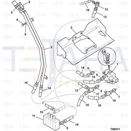JCB Part No.# 614/24500, HOSE - JCB Spare Parts