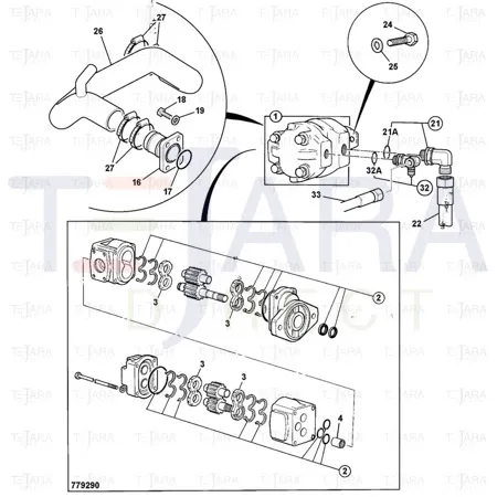 JCB Part No.# 816/90638, ADAPTOR 7/8UNFxG5/8A - JCB Spare Parts