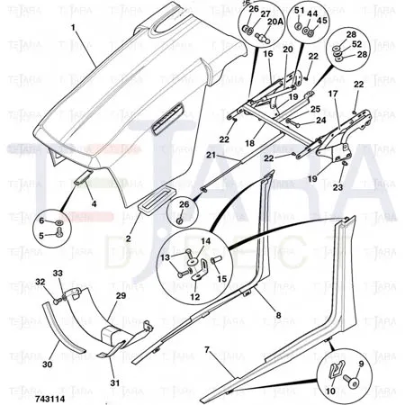JCB Part No.# 331/66727, GAS STRUT 235390 - JCB Spare Parts
