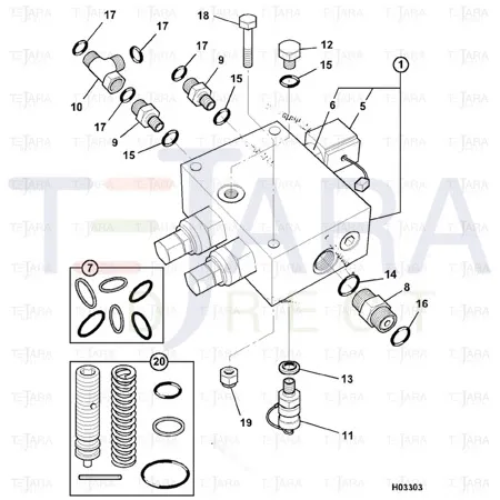 JCB Part No.# 25/964901, CARTRIDGE SOLENOID - JCB Spare Parts