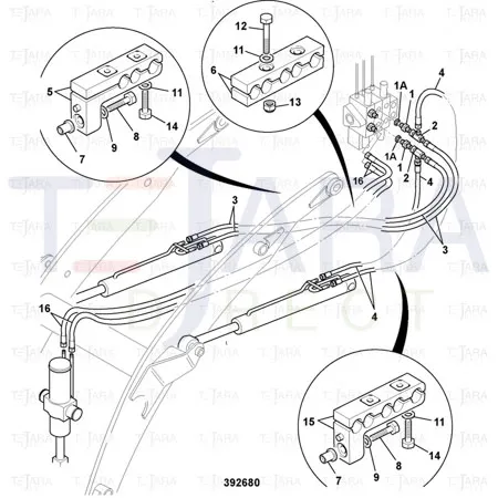 JCB Part No.# 826/01627, RIVET NUT M8 - JCB Spare Parts
