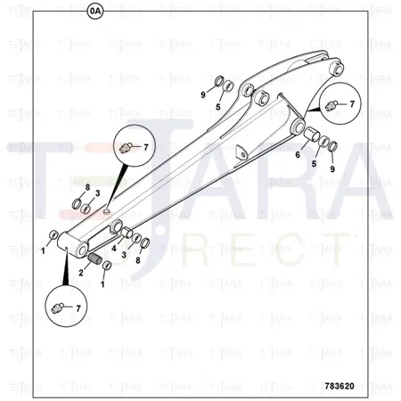 JCB Part No.# 234/07003, SPACER - JCB Spare Parts