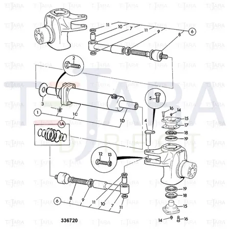 JCB Part No.# 826/01327, DOMED BOLT - JCB Spare Parts