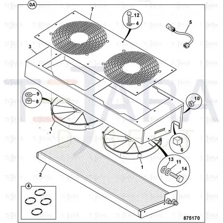 JCB Part No.# 30/927008, Fan - JCB Spare Parts