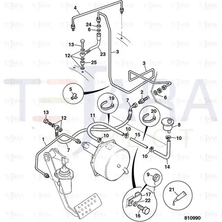 JCB Part No.# 648/21516, VACUUM HOSE 100MM - JCB Spare Parts
