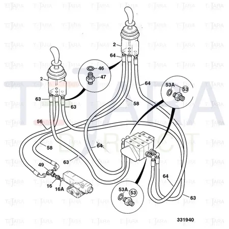 JCB Part No.# 629/94000, HOSE - JCB Spare Parts