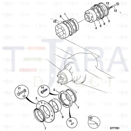 JCB Part No.# 813/00441, PIVOT SEAL - JCB Spare Parts